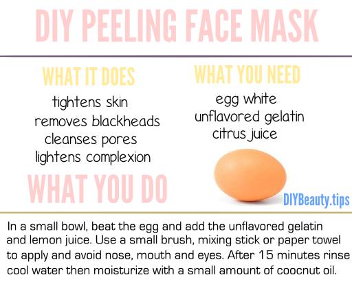 DIY Peeling Face Mask