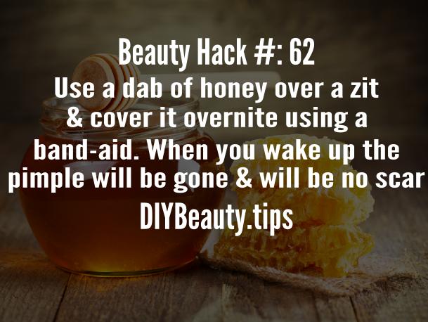 Beauty Hack - Get rid of pimples using honey!